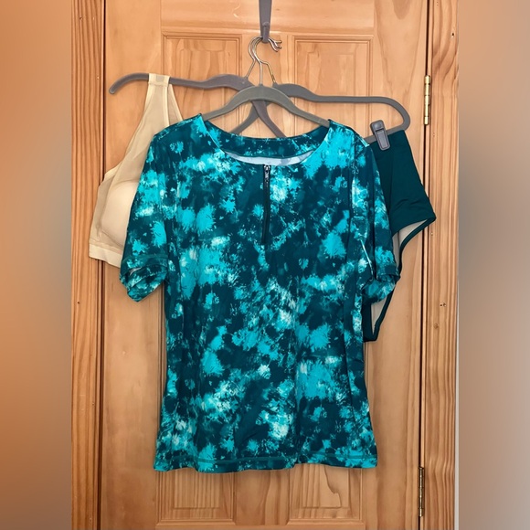 Kim Gravel x Swimsuits for All Zip Front Swim Tee and Brief - Picture 2 of 15